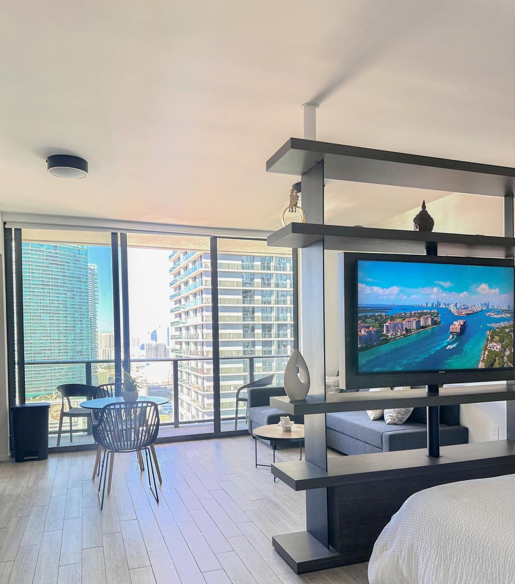 Апартаменты Luxury Loft - Free Parking - Ocean View - Brickell Downtown Майами Экстерьер фото